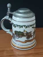 Bierkrug mit Zinndeckel, "Der Hopfenbauer" 🍻