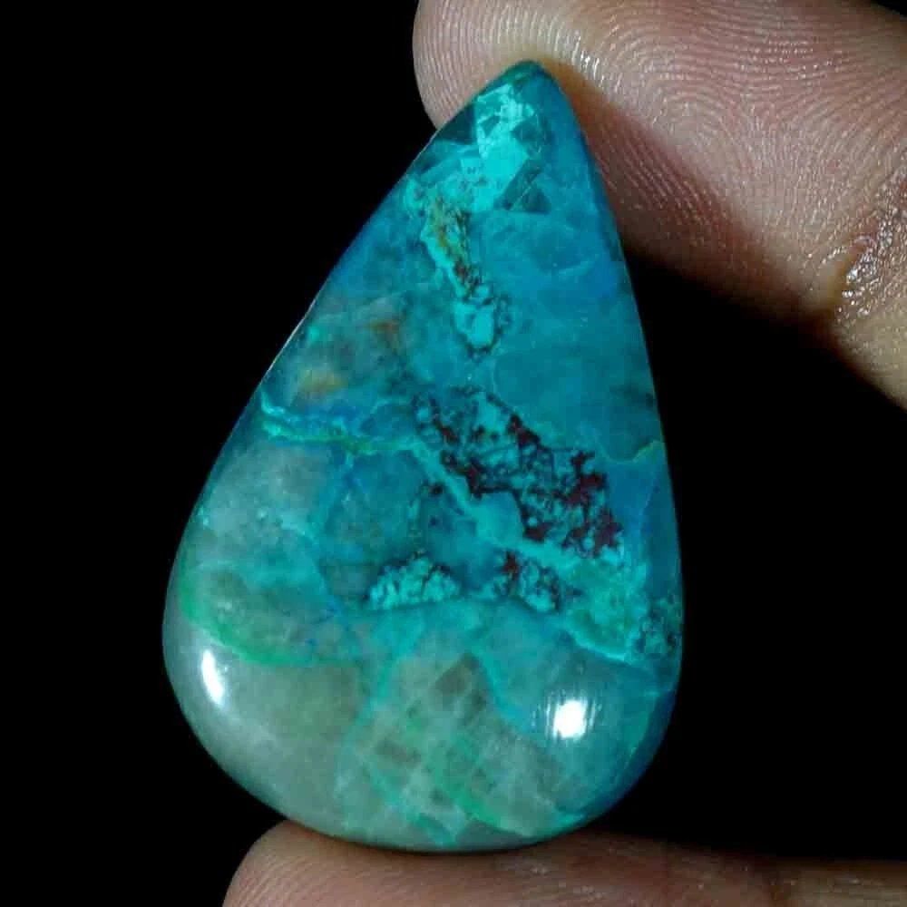Pietre preziose: 38.40 ct Chrysocolla Pier Cabochon Edelstein Chrysocolle – Nuovo (secondo la descrizione) da Prilly venduto da ilyria73 2