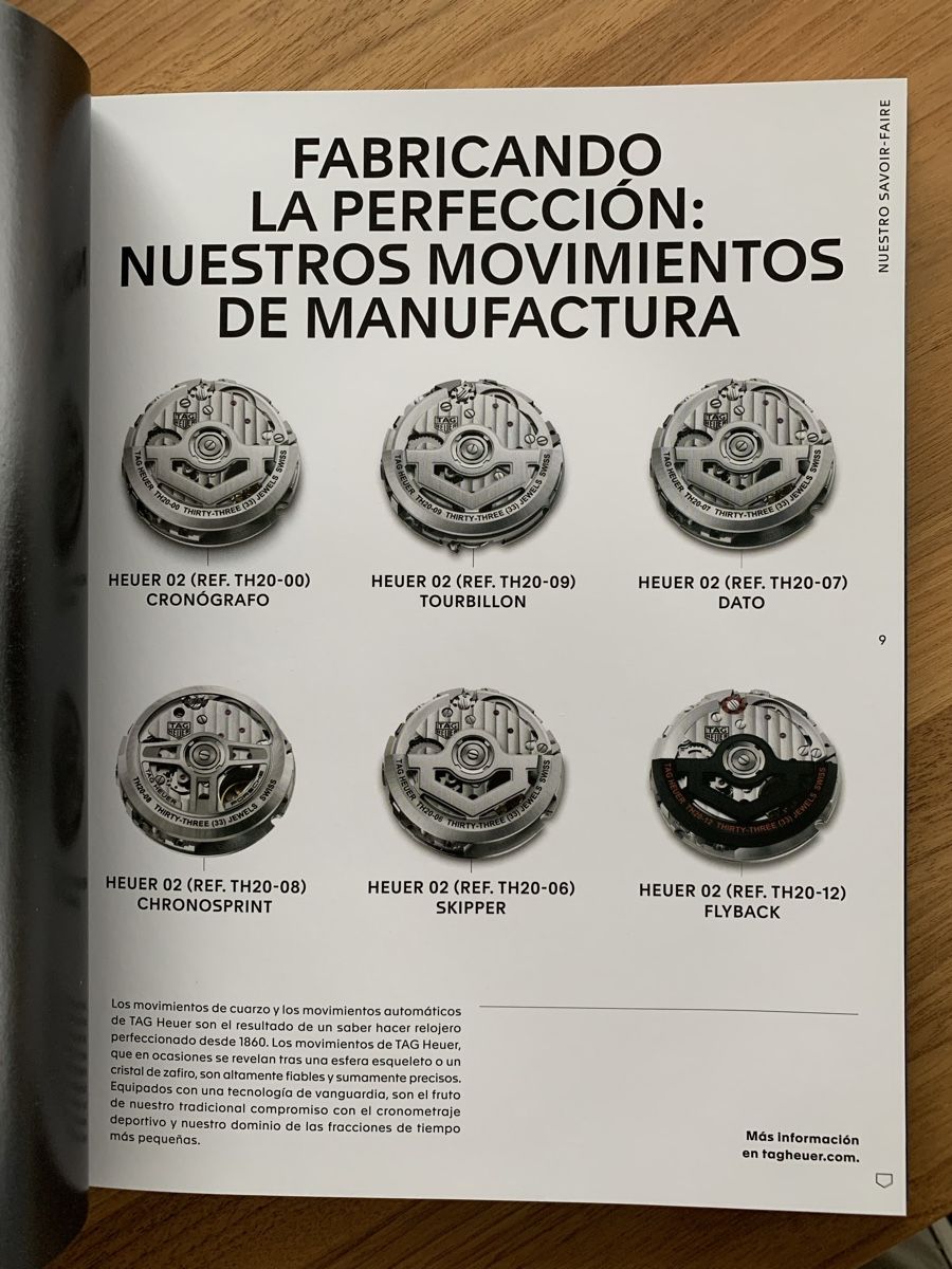 Riviste & Magazine: Tag Heuer - Katalog 2024 / 2025  in spanisch – Nuovo e nell'imballaggio originale da Niederrohrdorf venduto da troch 1