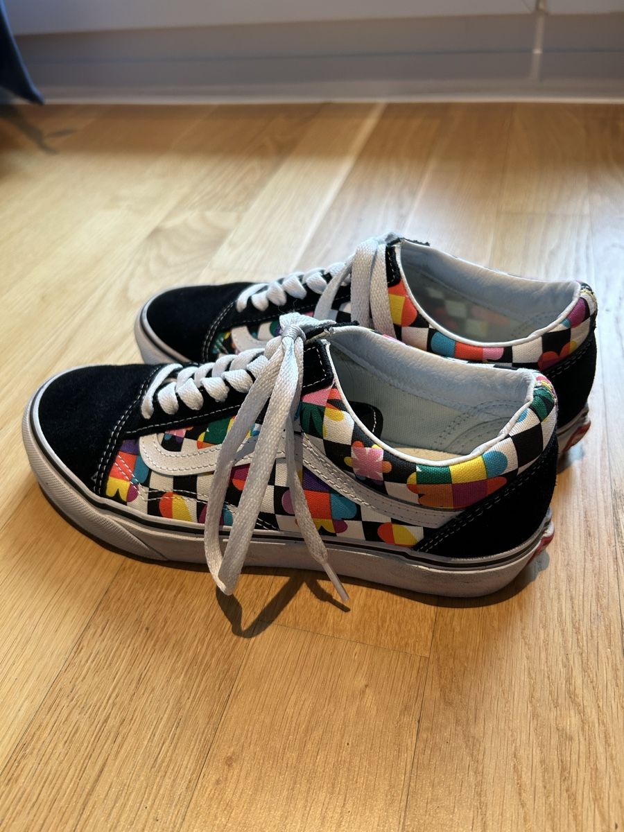 Vans Scarpe da uomo: Vans old skool floral checker sneaker, Grösse 38 – Usato da Bern venduto da Ilikebluegems 3