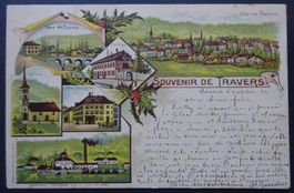 Litho-Ansichtskarte 1899 / Travers (NE)