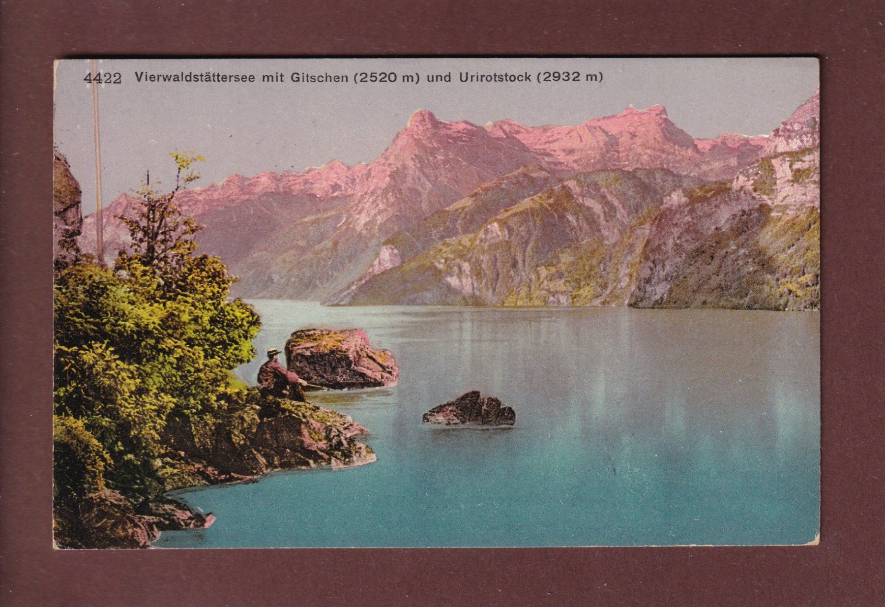 Cartoline postali: Vierwaldstättersee - URIROTSTOCK - Gitschen – Usato da Pully venduto da nicecards