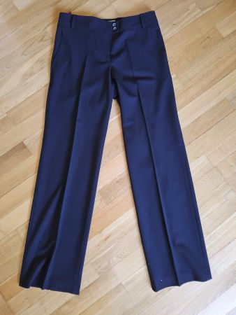 EN SOIE, schwarze lange Woll Hose, Grösse 40, wie Neu