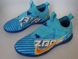 Chaussures de football Nike bleu Mercurial air zoom t. 38.5