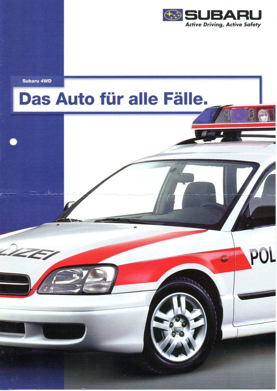Subaru Automobili: Subaru Legacy 4WD "Polizei" - CH-Originalprospekt – Nuovo (secondo la descrizione) da Malans GR venduto da Chueche427