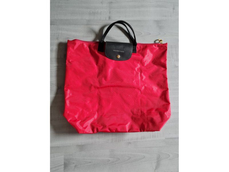 Taschen für Damen: Rote Einkaufstasche Golden Gate – Neu (gemäss Beschreibung) aus Salez von muss-ich-haben-02 1
