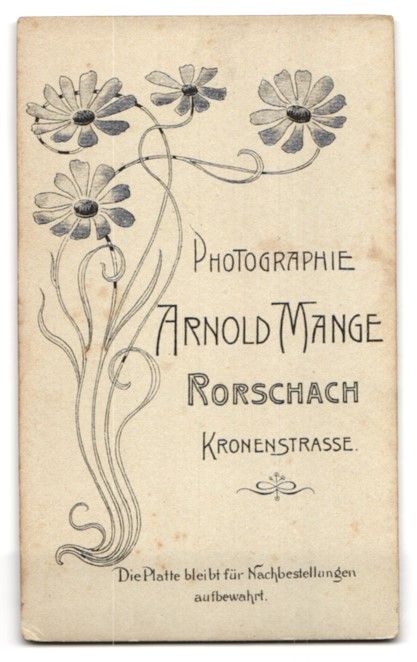 Fotografie & Manifesti: Fotografie Arnold Mange, Rorschach, Kron – Usato da Berlin venduto da bartko-reher 1