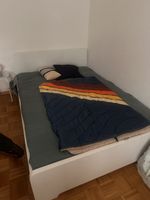 Bett weiss mit Lattenrost guter Zustand