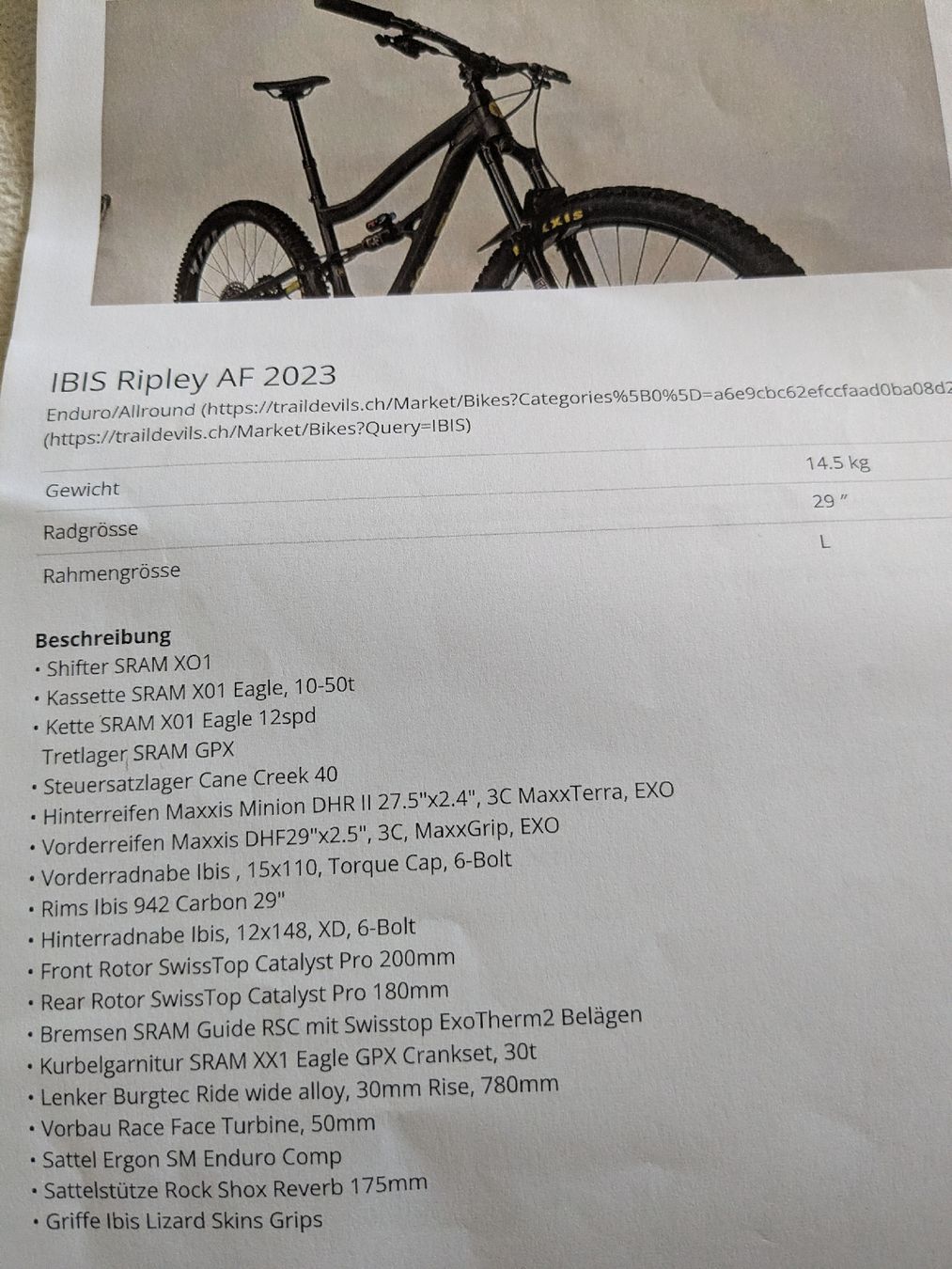 Ibis Vélos: Ibis Ripley AF 2023 – Défectueux à Meilen par Claudio82 4