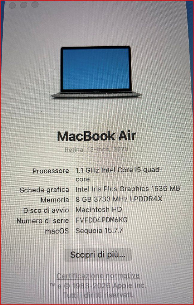Apple Portables: mac book air – D'occasion à Banco par lorenzetti 1