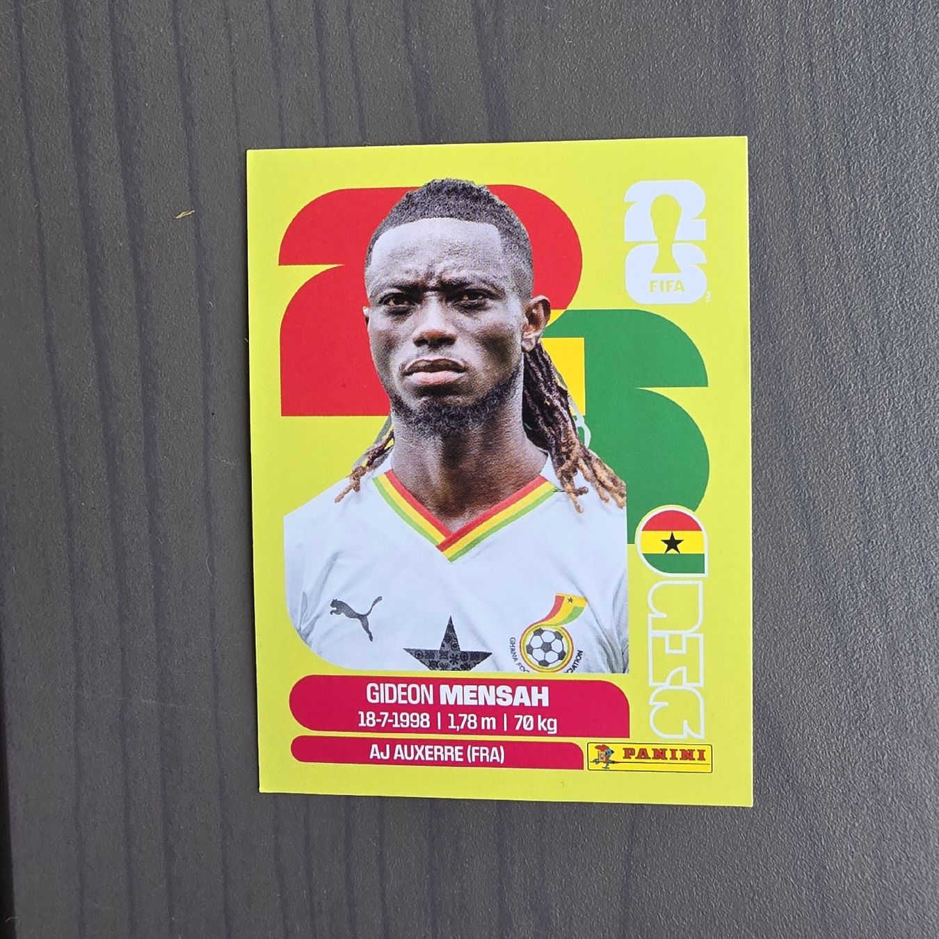 Panini Sammelbilder & Trading cards: Panini GHA7 Gideon Mensah – Neu und originalverpackt aus Buchs AG von LogoParts