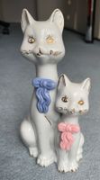Vintage Porzellan Katzenfigur / Duo