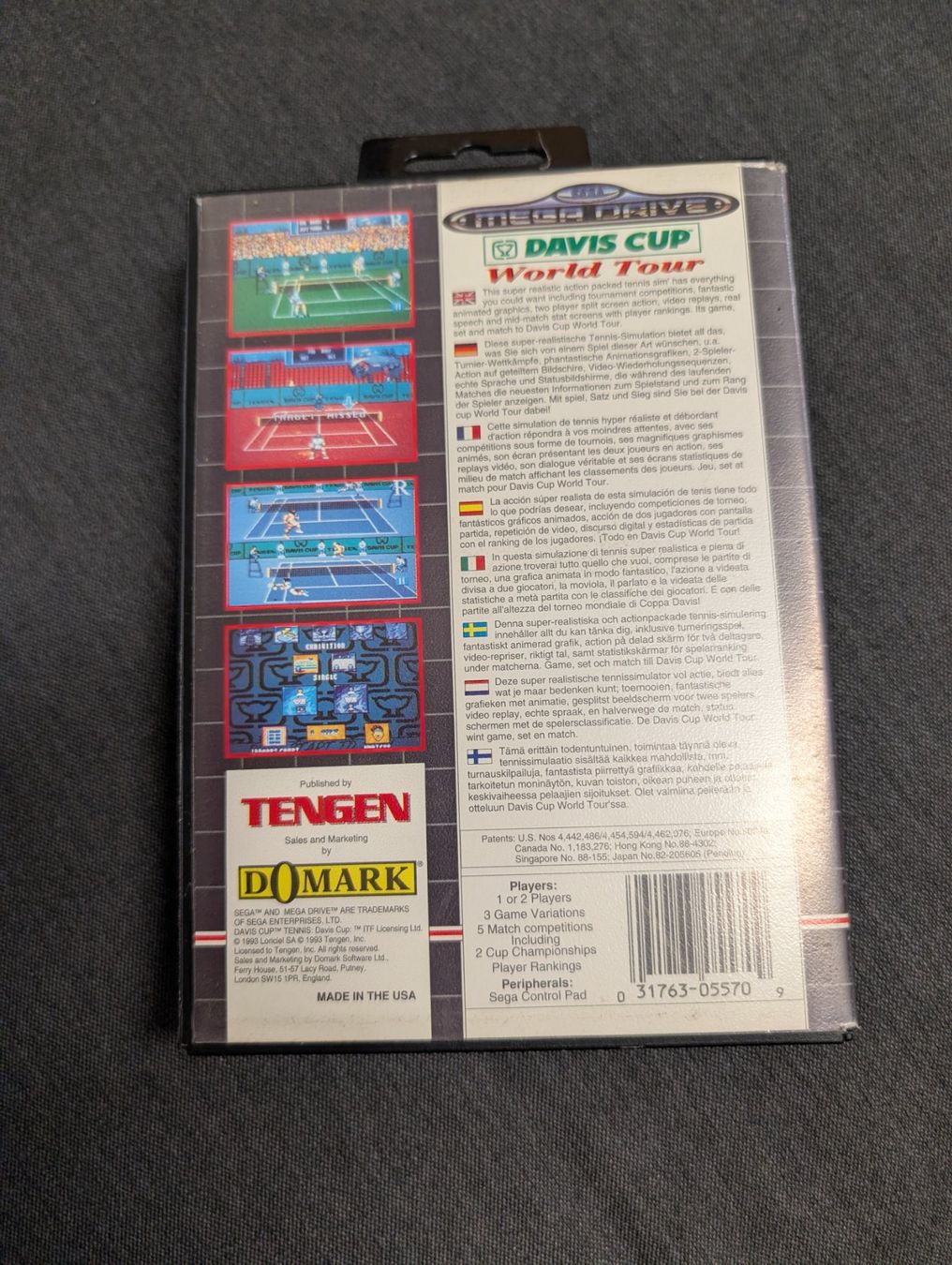 Giochi: Davis Cup World Cup Sega Mega Drive – Usato da Giubiasco venduto da Ticinerd 1