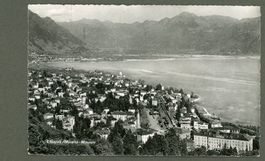 AK sw Locarno Muralto TI Minusio ≈ 1945  