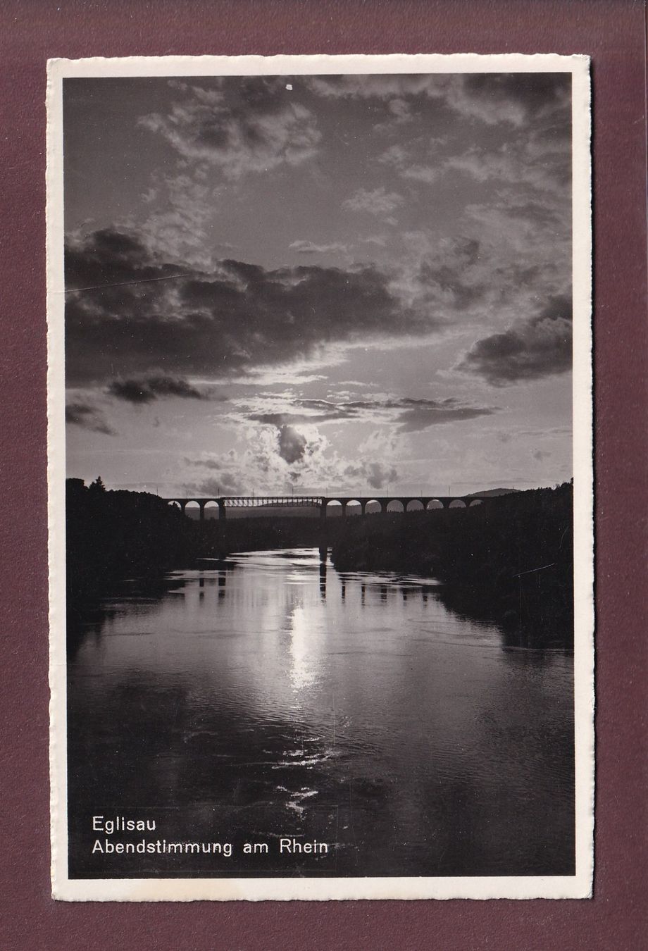 Ansichtskarten: EGLISAU - Abendstimmung - 1954 – Gebraucht aus Pully von nicecards