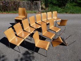 Stühle stapelbar Holzstühle Stapelstühle Dietiker PORO Eiche