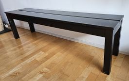 IKEA BJURSTA Bench – Black – Modern Wooden Bench