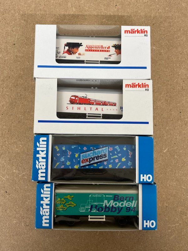 Märklin Modellini di ferrovie: SBB Werbewagen Märklin divers – Usato da Büsserach venduto da ModellbahnDepot 2