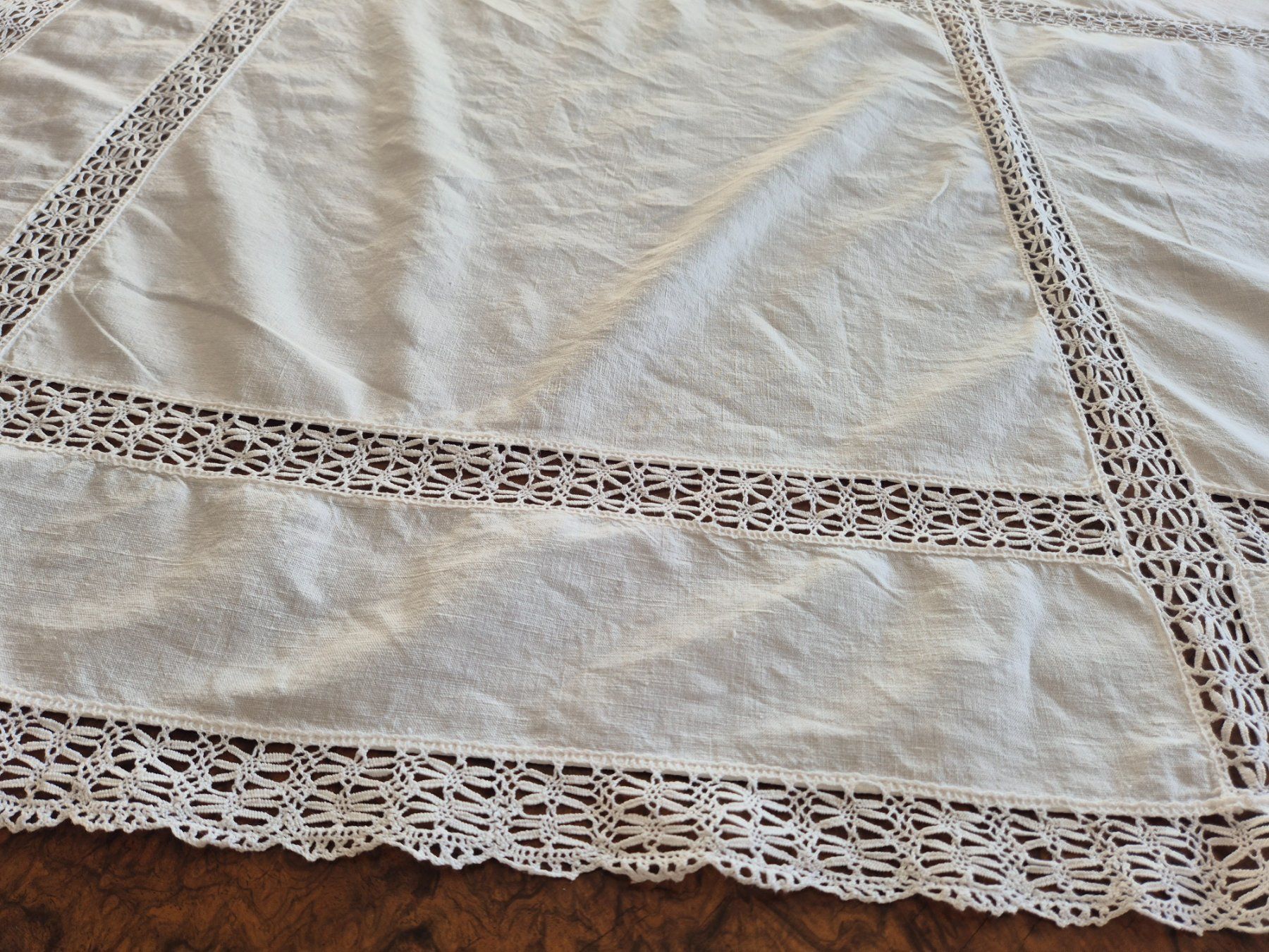 Sonstige Tischwäsche: Tischdecke, Halbleinen, Vintage! – Gebraucht aus Bern von aronari 1