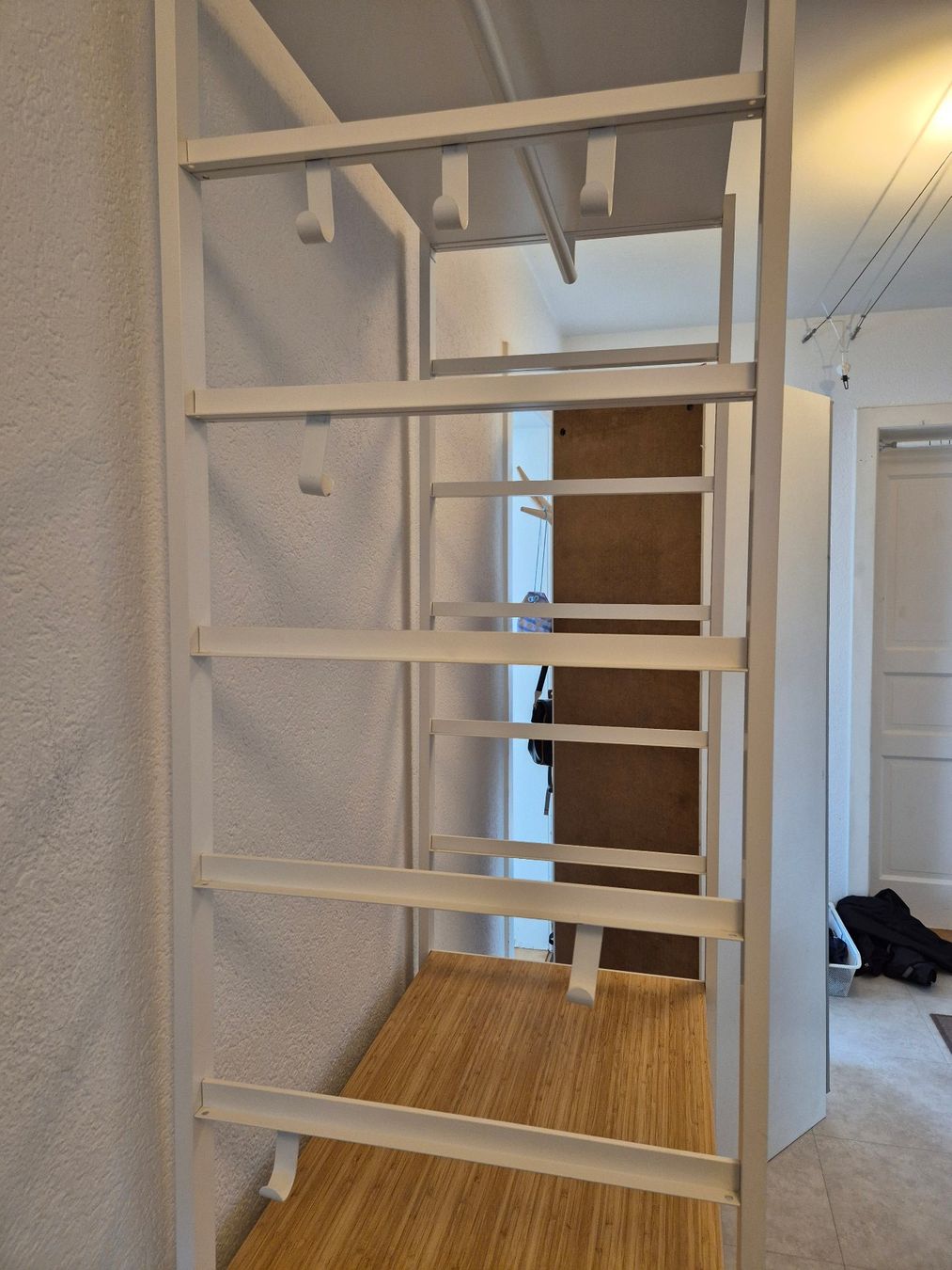 Elvari Garderobe weiss/Bambus Gerst ohne Schubladen (Gebraucht) in  Ostermundigen fr CHF 10  nur Abholung auf Ricardo kaufen