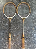 2 Vintage Badminton Schläger 