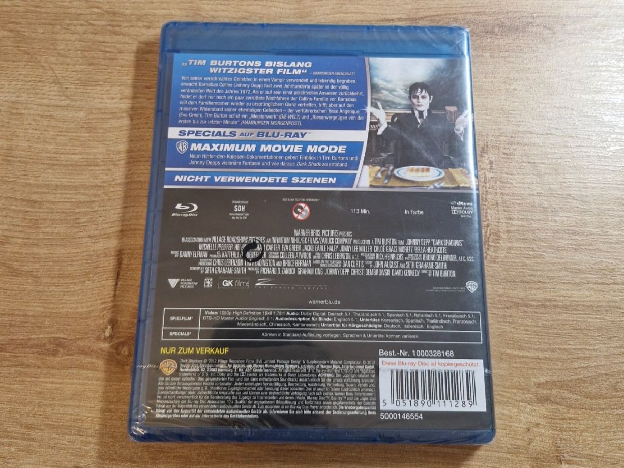 Alle DVDs: Dark Shadows (2012) NEU OVP Bluray – Neu und originalverpackt aus Pfungen von Whitie 1