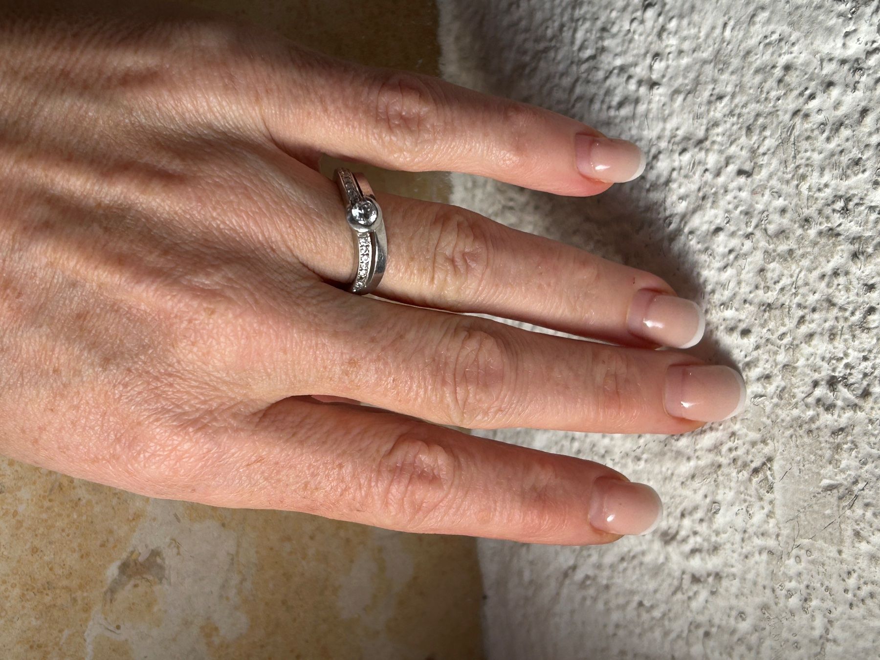 Anelli: Silberring "SWING WHITE"  (Grösse 54) – Usato da Laufen venduto da Bellebellezza 1