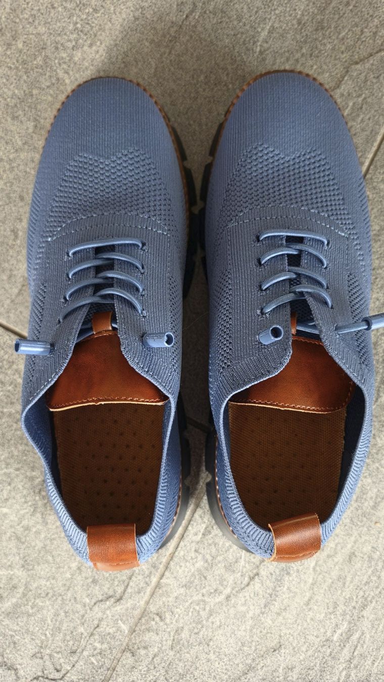 Herrenschuhe: Vogany leichte Lederhalbschuhe blau, Gr. 43 – Gebraucht aus Fehraltorf von Natib44 4