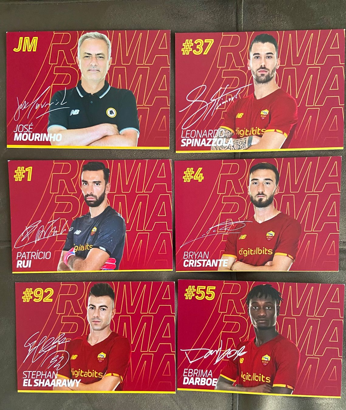 Autographes: AS Rom Autogrammkarten 2021 – D'occasion à Suhr par tim_wd9t