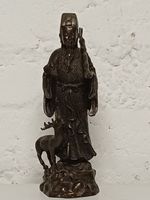 Bronzestatuette des Sternenweisen (Lu-Xing / Fu-Xing)