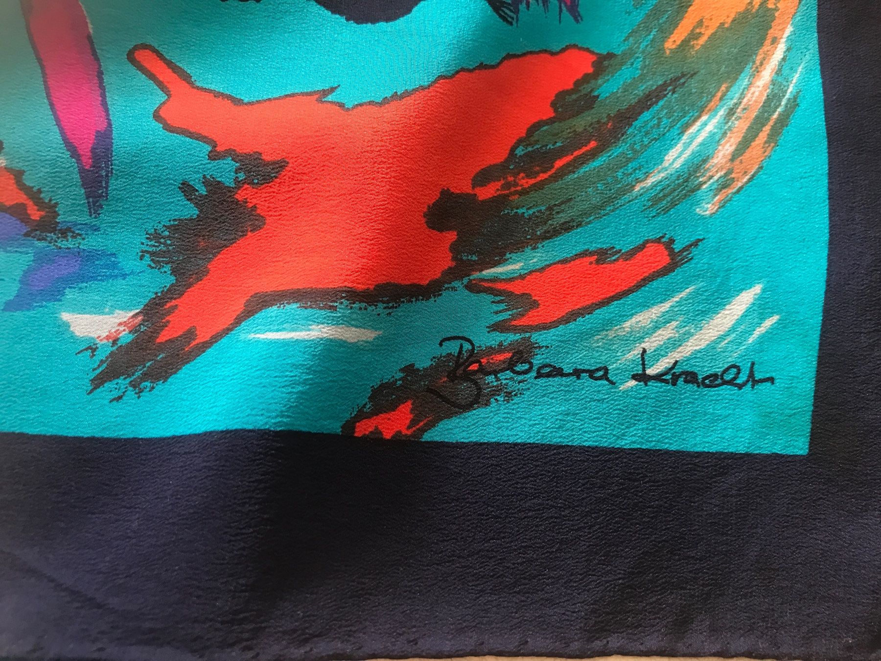 Foulard & Sciarpe: Seiden-Tuch Barbara Kracht – Usato da Wettingen venduto da Andres54 2
