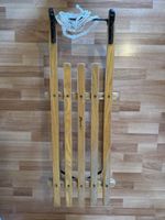 Davoser Schlitten, Holzschlitten, Länge 90cm Höhe 23cm