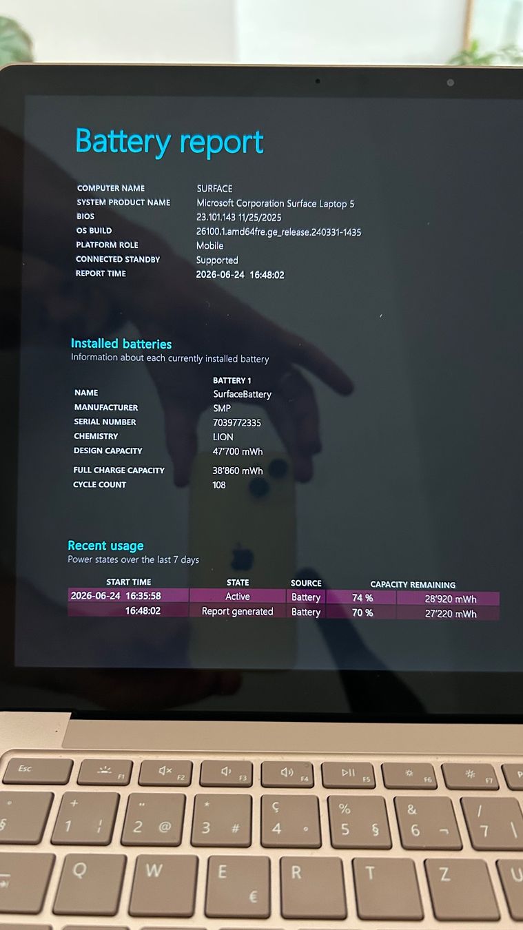 Microsoft Notebooks: Microsoft Surface Laptop 5 - 13.5“ - 512GB – Gebraucht aus Basel von Schmutpa 5