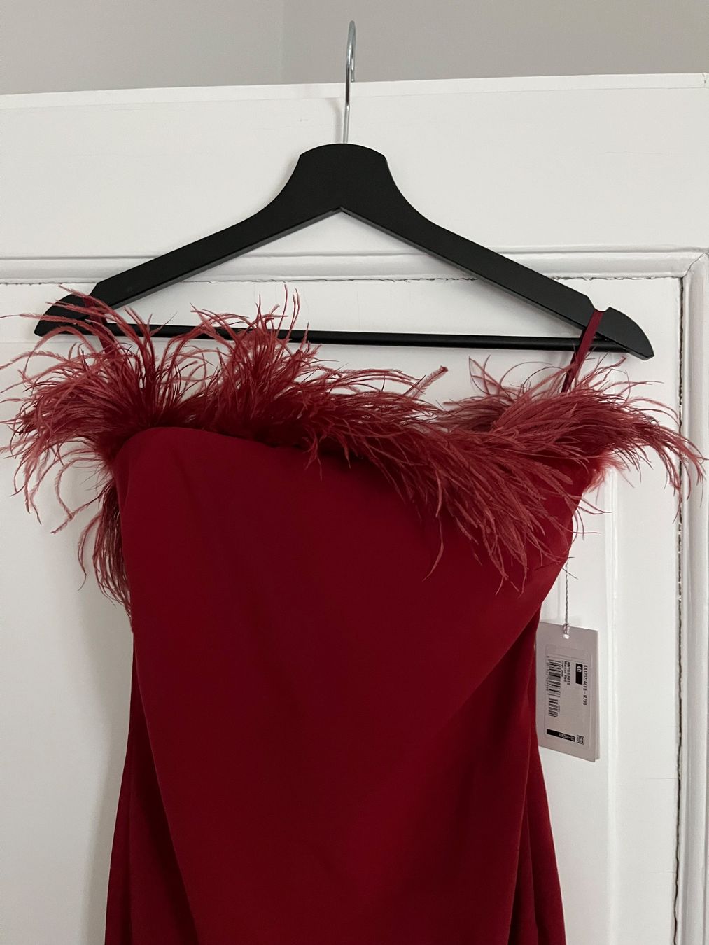 Patrizia Pepe Vestiti: Rotes Kleid mit Federn Patrizia Pepe – Nuovo e nell'imballaggio originale da Zürich venduto da luc_7rg9 1