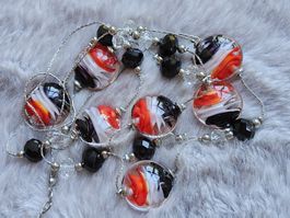 Schicke Vintage Murano Halskette Art Glass
