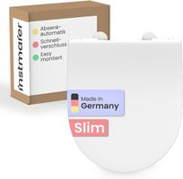 Slim WC-Sitz D-Form mit Absenkautomatik | Made in Germany