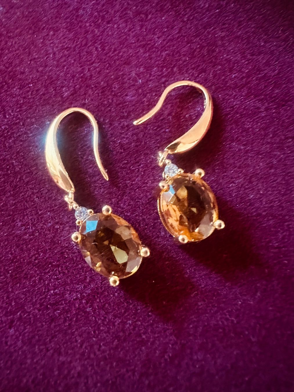 Orecchini pendenti & Orecchini a lobo: Boucles d’oreilles Citrine – Usato da St-Maurice venduto da Sandrinette123 4