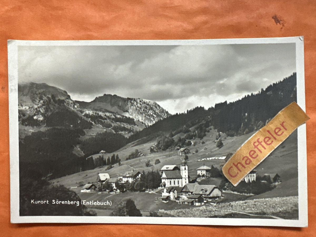 Cartoline postali: 1931 Sörenberg, Entlebuch, Vintage – Usato da Zürich venduto da Chaeffeler
