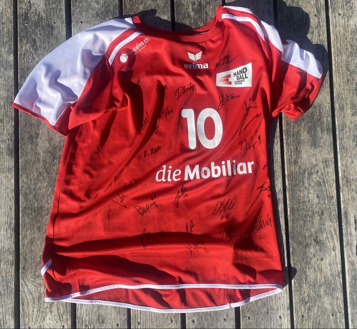 Schweizer Nati Canottiere & Pantaloni: Original Trikot Handball Schweizer Nati 2018 mit Autogrammen – Nuovo (secondo la descrizione) da Stetten SH venduto da Christian_Stetten
