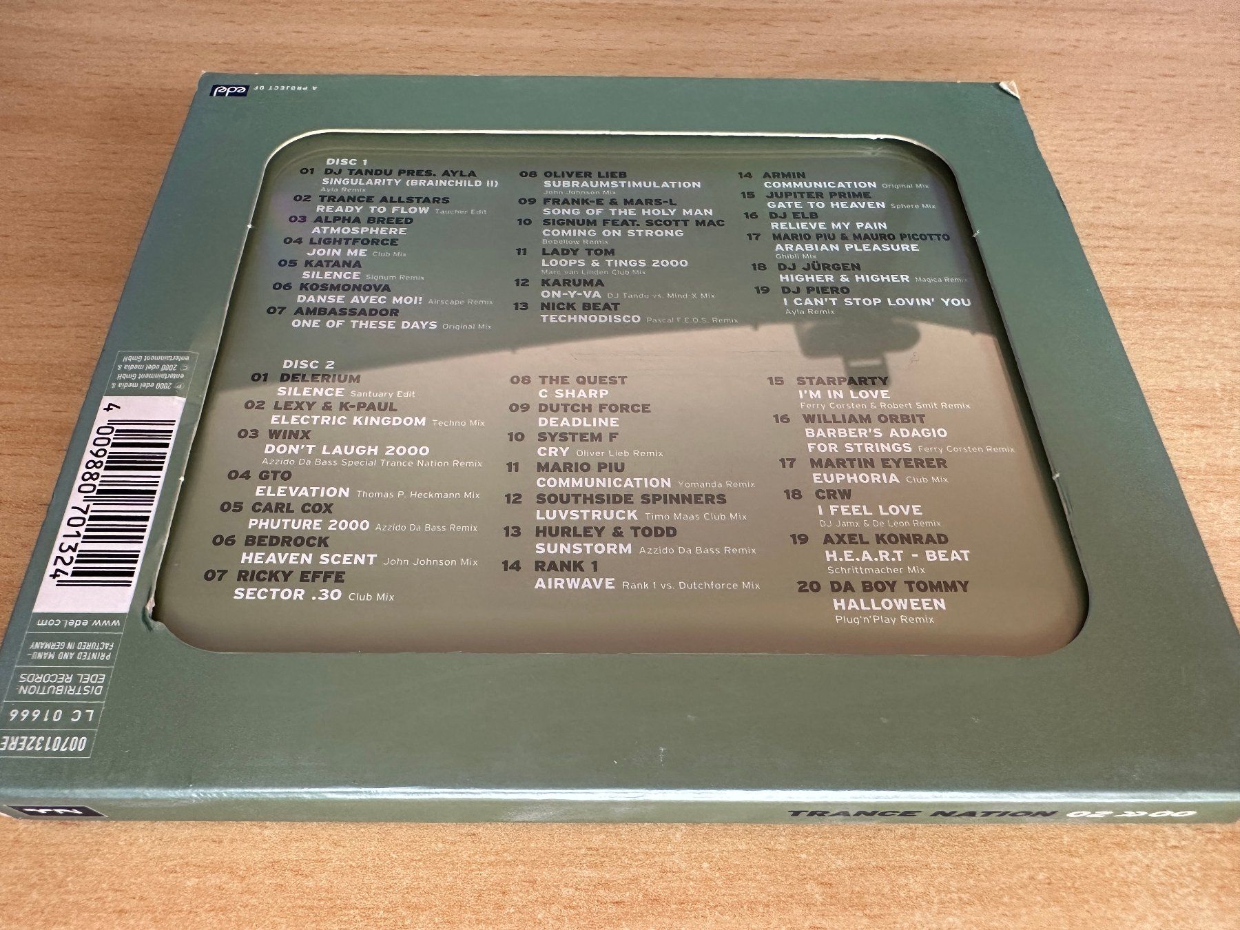 CD: Various – Trance Nation 02 >> 00 - 2 CD – Usato da Rikon im Tösstal venduto da Alpenmutz 1