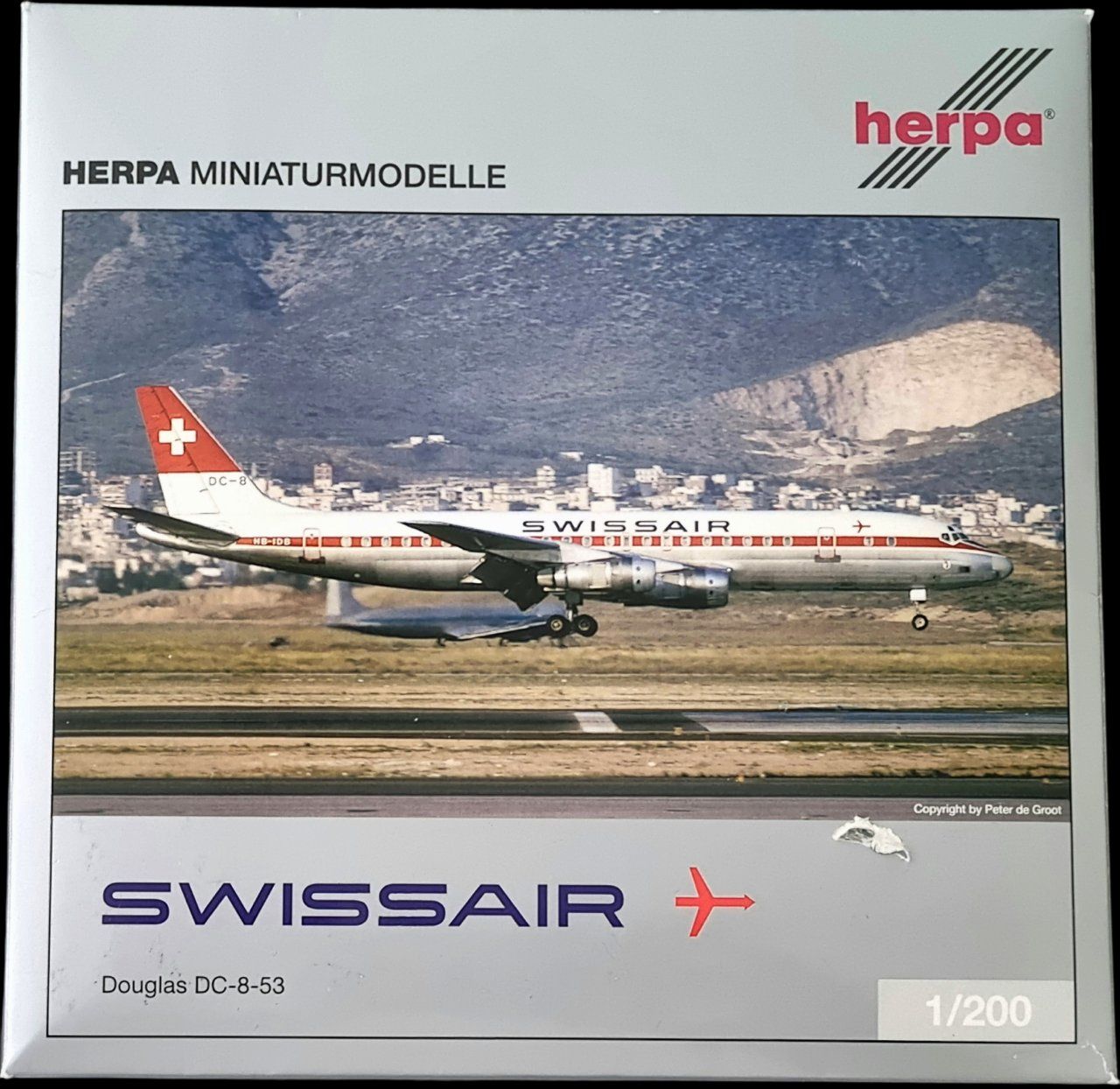 SWISSAIR DC-8-53 / 1:200 HERPA (Neu (gemäss Beschreibung)) in