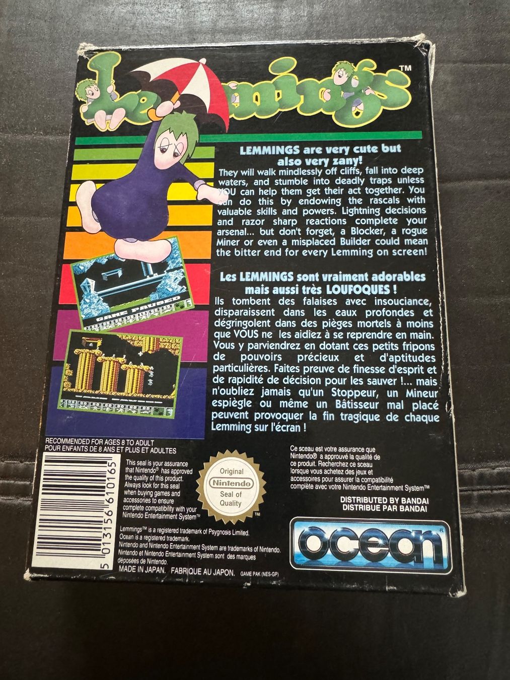 Nintendo Giochi: Lemmings Boite complet Nes Nintendo Original – Usato da Lausanne venduto da sauvezretrogames 2