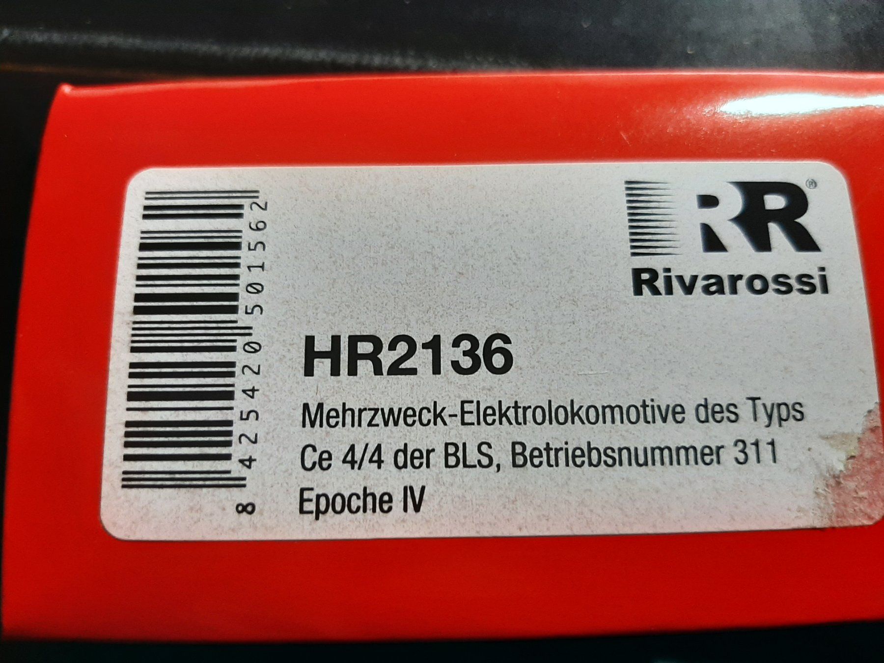 Rivarossi Modelleisenbahnen: RIVAROSSI HR 2136 Ce 4/4 BLS NR.311 – Neu und originalverpackt aus Avully von RIVALIS 2