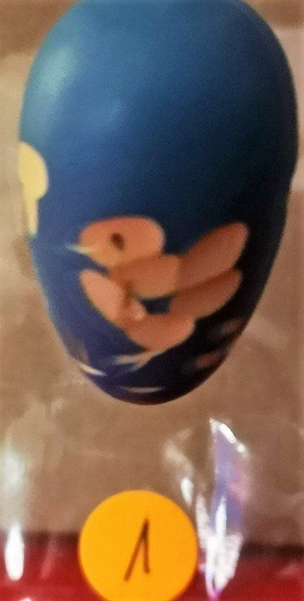 Statuette: Ostern Holzei blau (1) – Nuovo (secondo la descrizione) da Lutzenberg venduto da Truhe 2