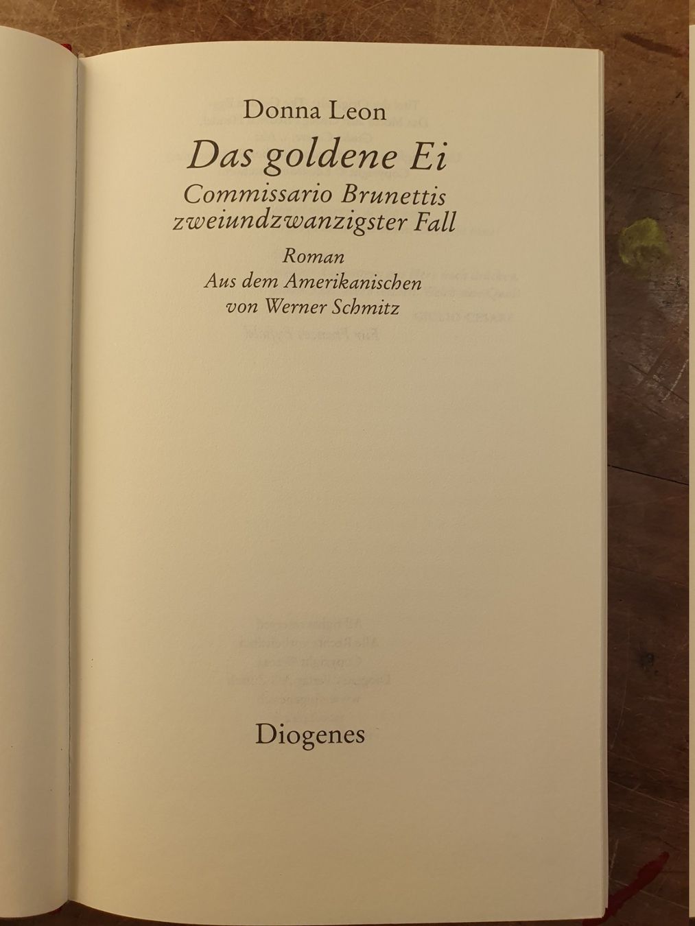 Libri: Das goldene Ei - Donna Leon – Usato da Zürich venduto da loosebone 2