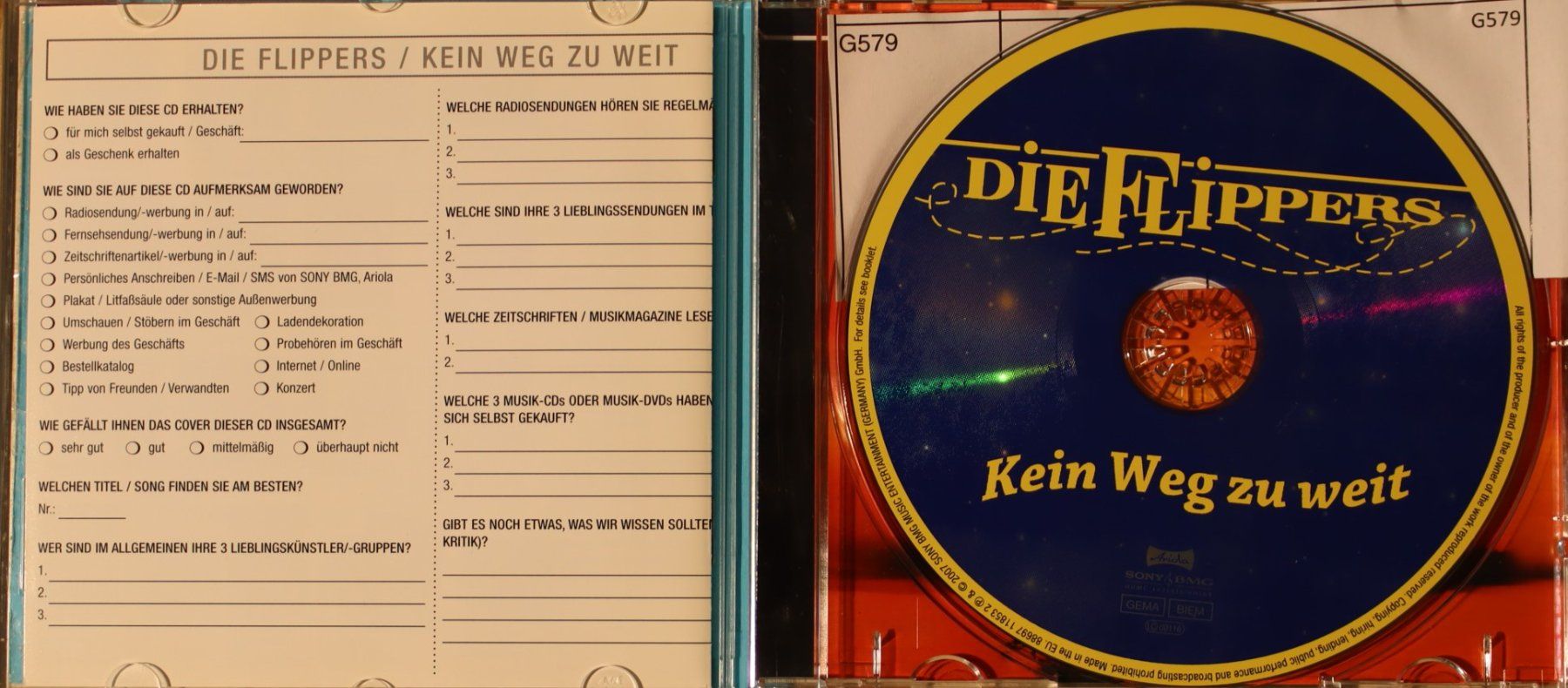 CD: Die Flippers – Kein Weg Zu Weit – Usato da Luzern venduto da CONTENTI 1
