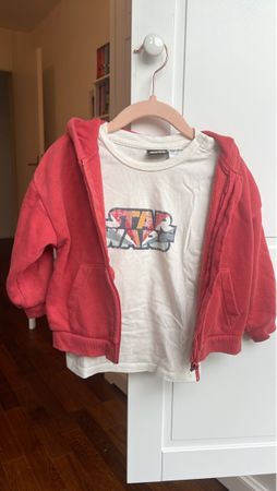 H&M hoodie and Star Wars Outfit t-shirt 86-92cm