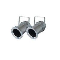 2er Set PAR 64 Scheinwerfer lang silber