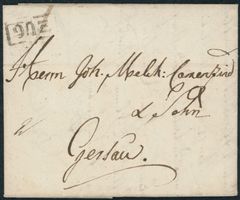 ZGS Zug - Stabstempel - Brief