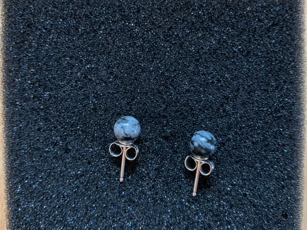 Orecchini pendenti & Orecchini a lobo: Ohrstecker Obsidian, 7mm, 925 Silber – Nuovo (secondo la descrizione) da Worb venduto da farben20zauber 1